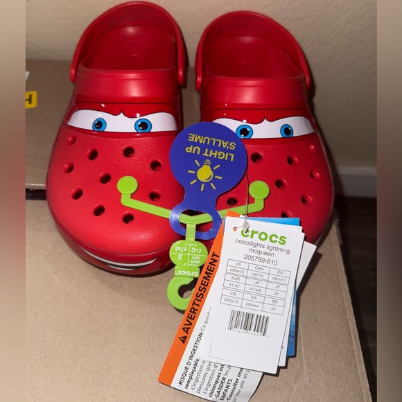 CROCS Red Lightning McQueen Design